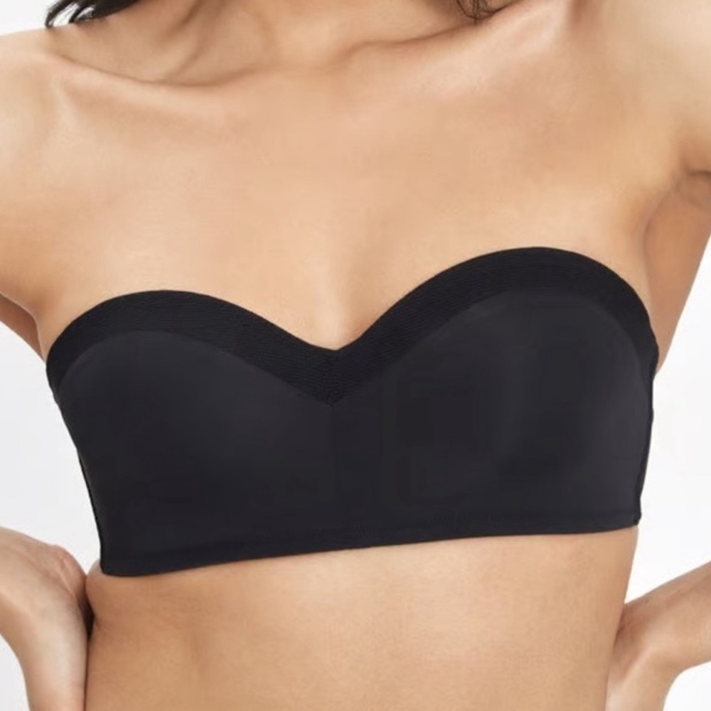 LIVELY no-wire strapless bra Jet Black 34A NWT